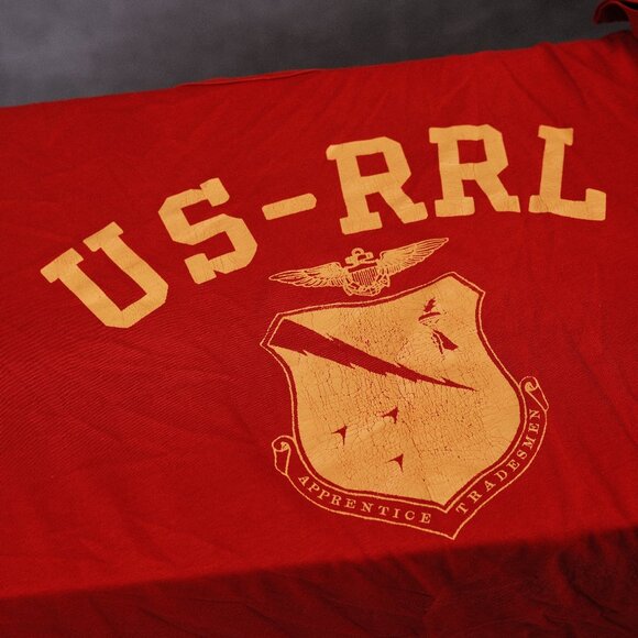 Double RL Ralph Lauren Red Graphic T-Shirt, Size L - Picture 2 of 3